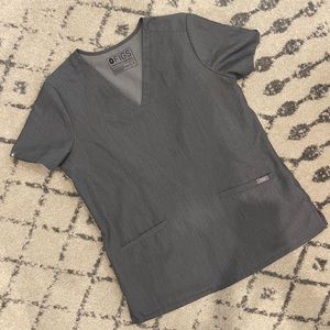 Figs - casma scrub top Grey